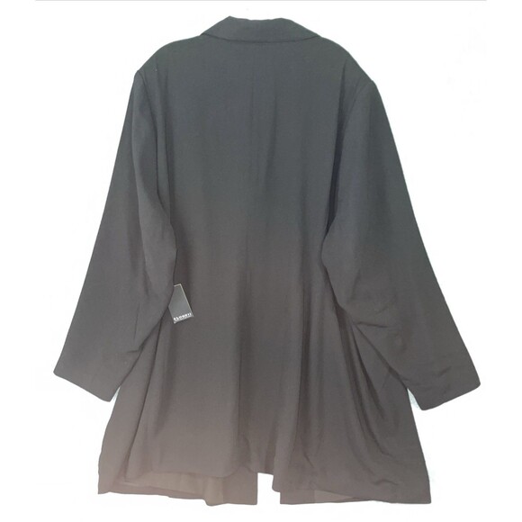 Eloquii Blazer Womens 28 Black Single Breasted Stretch Lined Jacket‎ Career - Picture 11 of 11